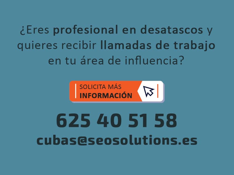 profesional en desatascos contáctanos hoy mismo