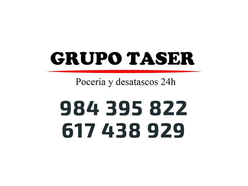 datos de contacto grupo taser desatascos 24h